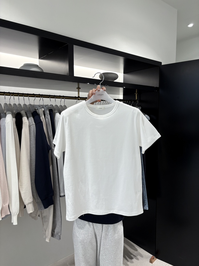 CREAM-P韓國直郵女裝新款26春夏真品熱賣推薦休閑時尚T恤CREAM-PT恤圖色1