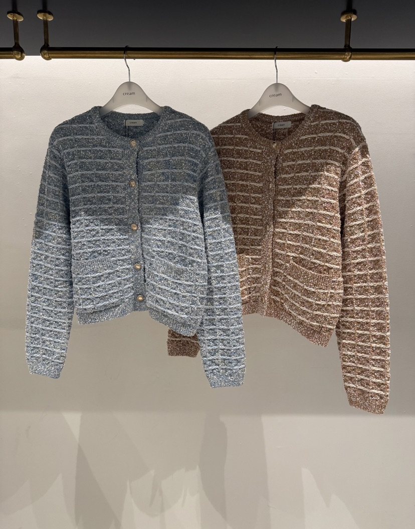 CREAM-P東大門實拍女裝新款26春夏職業熱賣時尚夾克粗花呢CREAM-P夾克