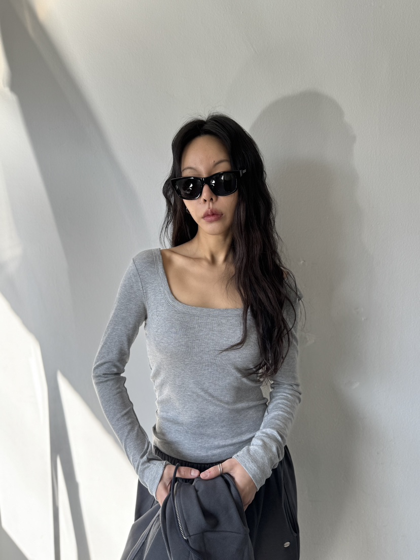 LIMLIMLIM東大門代購女士新品時尚推薦熱賣休閑真品長袖T恤LIM LIM LIM長袖T恤圖色2