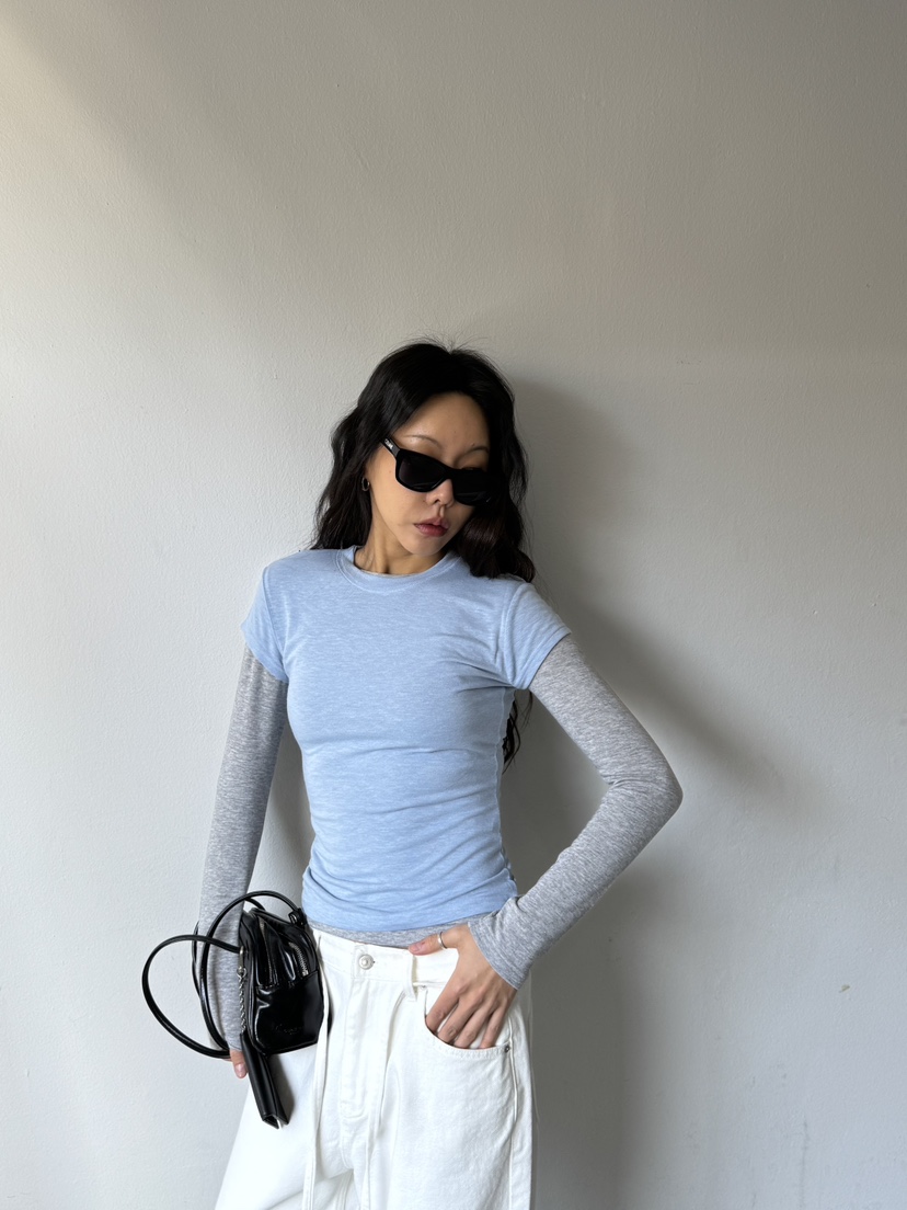 LIMLIMLIM東大門代購女士新品26春夏熱賣真品T恤不含內搭LIM LIM LIMT恤圖色2