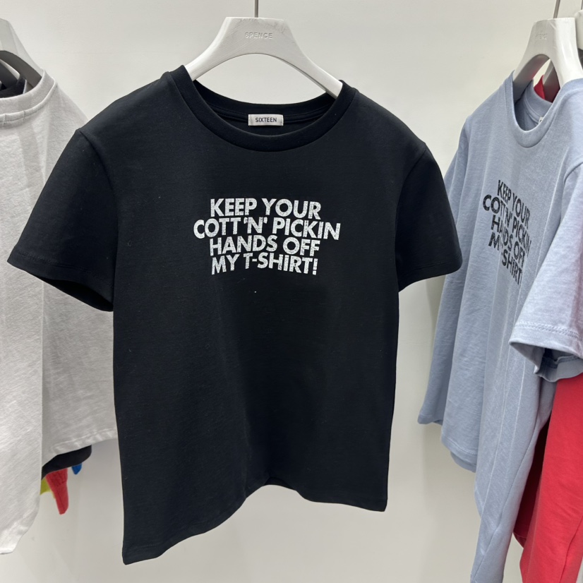 SIXTEEN韓國代購女裝新款時尚職業熱賣休閑推薦真品人氣T恤SIXTEENT恤圖色2