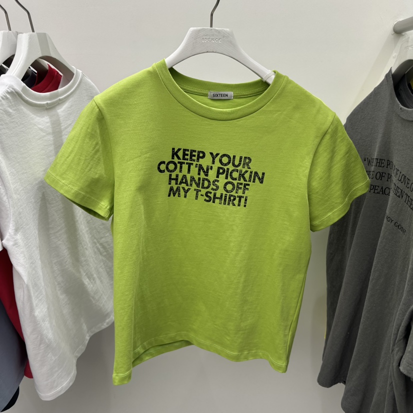 SIXTEEN韓國代購女裝新款時尚職業熱賣休閑推薦真品人氣T恤SIXTEENT恤圖色5