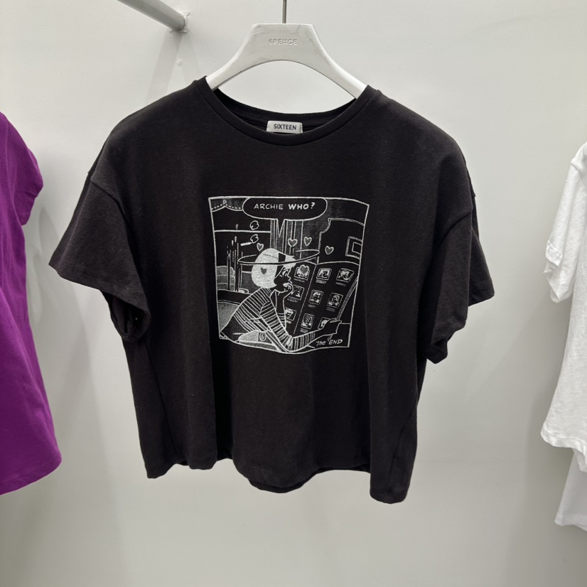 SIXTEEN東大門直郵女士新款熱賣時尚真品職業人氣休閑T恤SIXTEENT恤圖色5