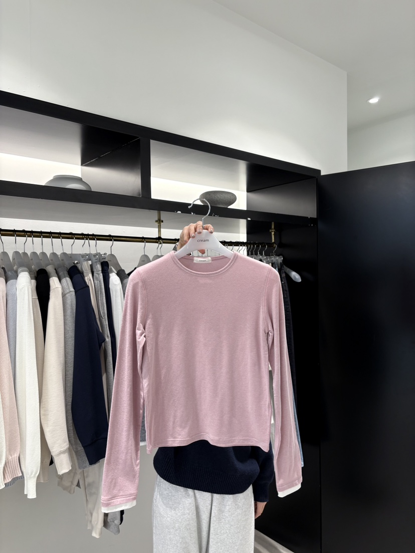 CREAM-P東大門實拍女士新款職業熱賣真品推薦26春夏長袖T恤CREAM-P長袖T恤圖色4