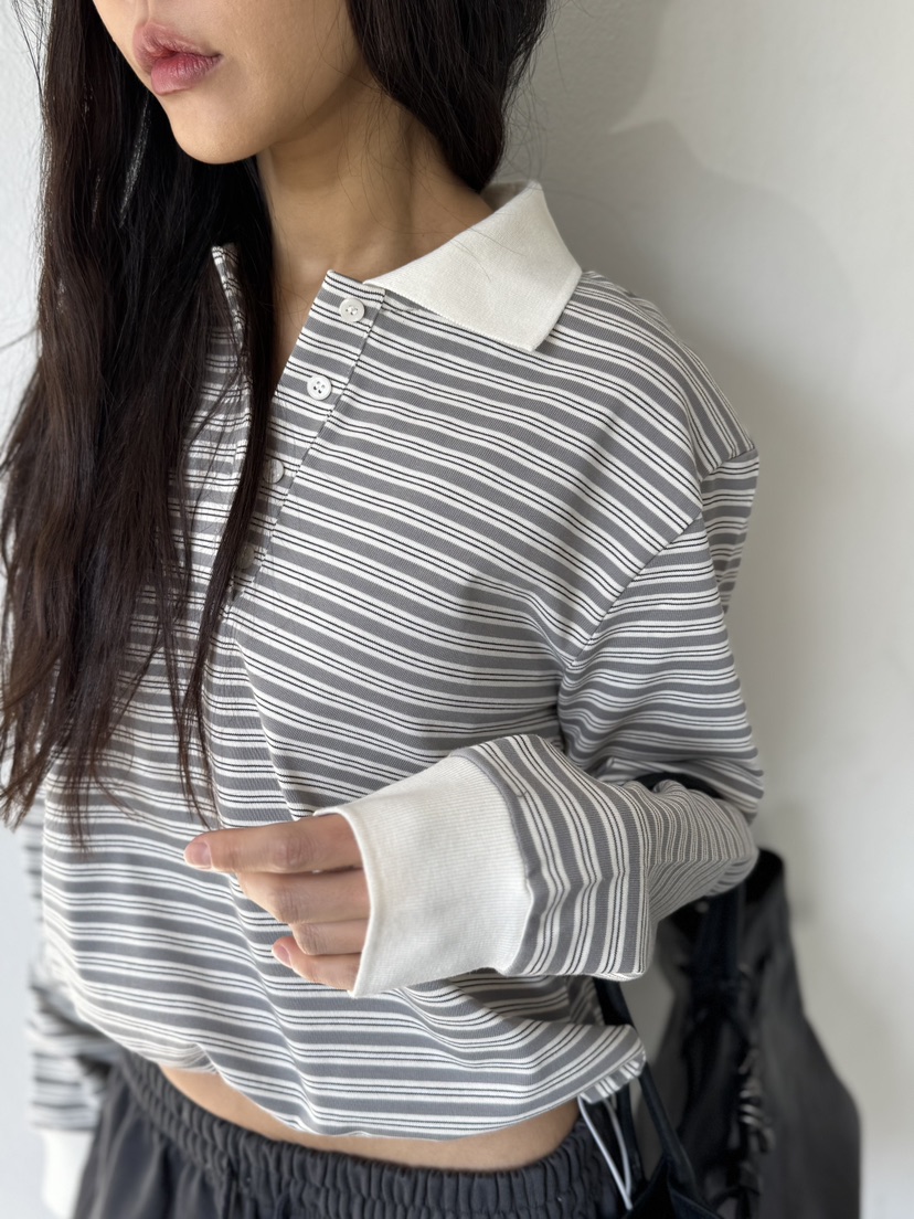 LIMLIMLIM東大門實拍女士新品時尚26春夏長袖T恤不含內搭LIM LIM LIM長袖T恤