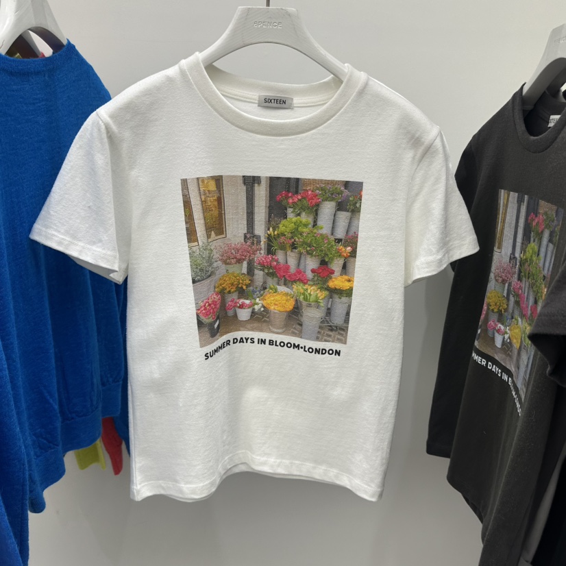 SIXTEEN韓國直郵女裝新品26春夏時尚職業熱賣真品人氣T恤SIXTEENT恤圖色1