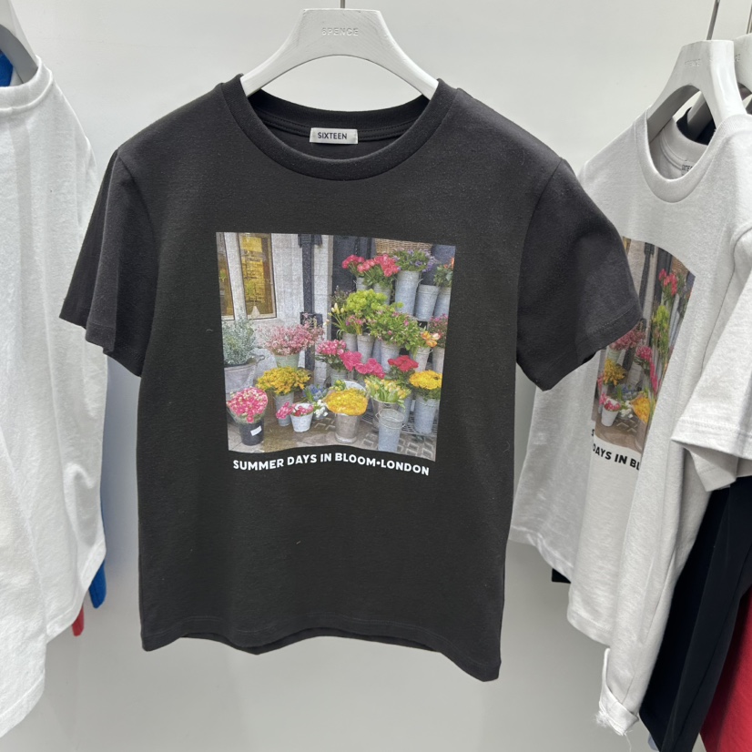 SIXTEEN韓國直郵女裝新品26春夏時尚職業熱賣真品人氣T恤SIXTEENT恤圖色2