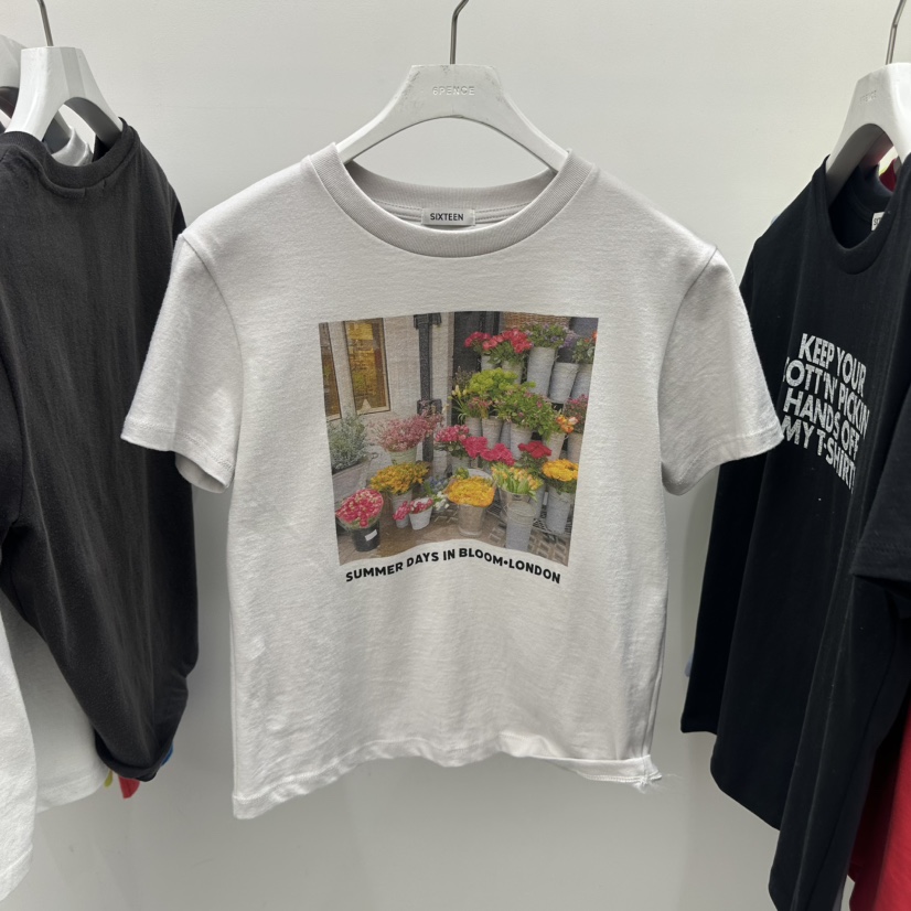 SIXTEEN韓國直郵女裝新品26春夏時尚職業熱賣真品人氣T恤SIXTEENT恤圖色3