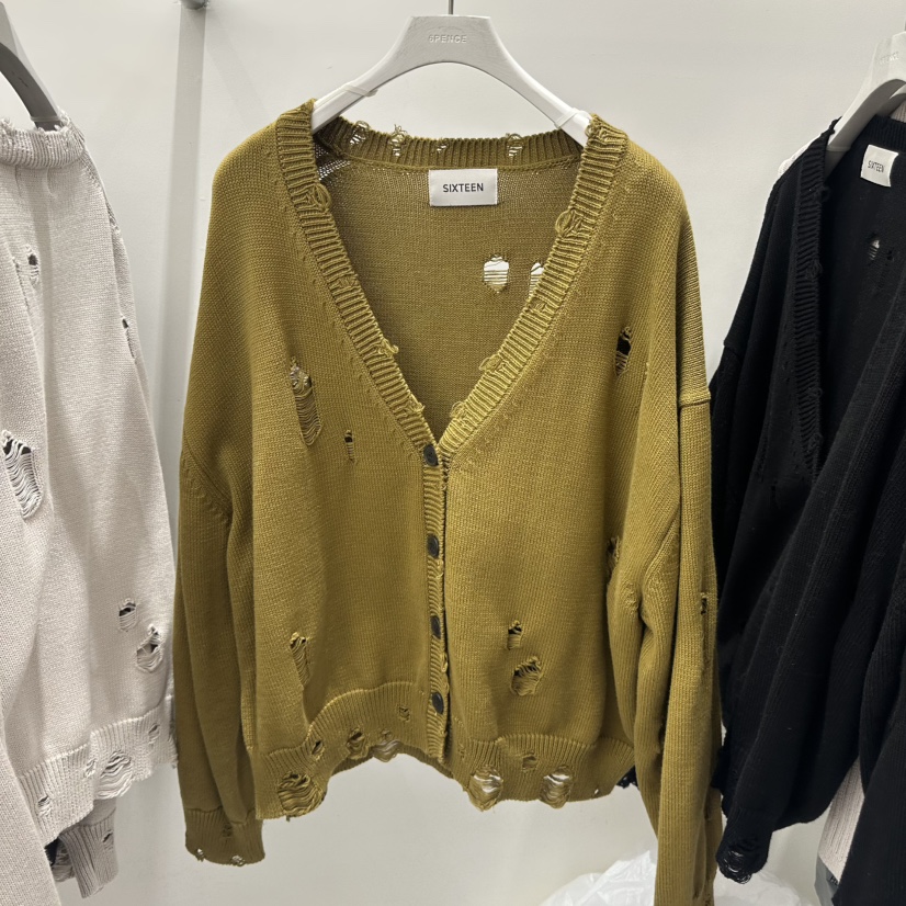 SIXTEEN韓國直郵女士新品真品推薦26春夏時尚職業熱賣毛衣SIXTEEN毛衣圖色2