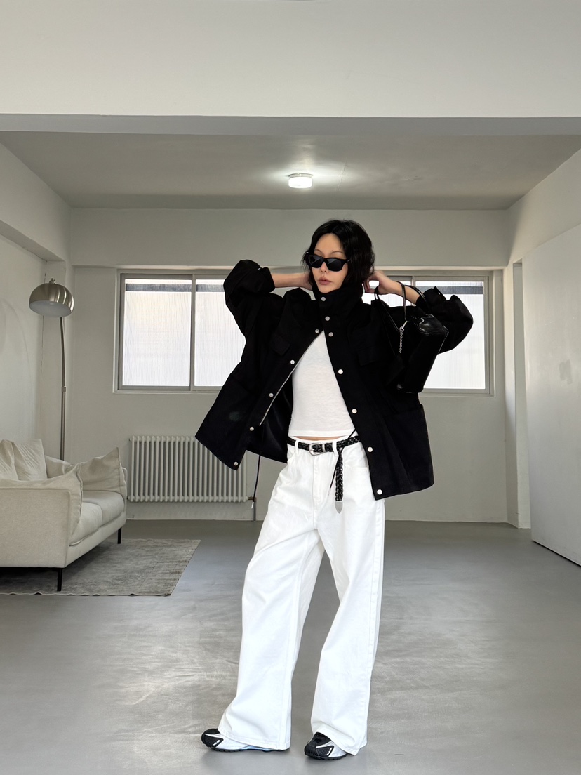 LIMLIMLIM韓國代購女裝新品休閑職業推薦26春夏夾克斜紋布LIM LIM LIM夾克