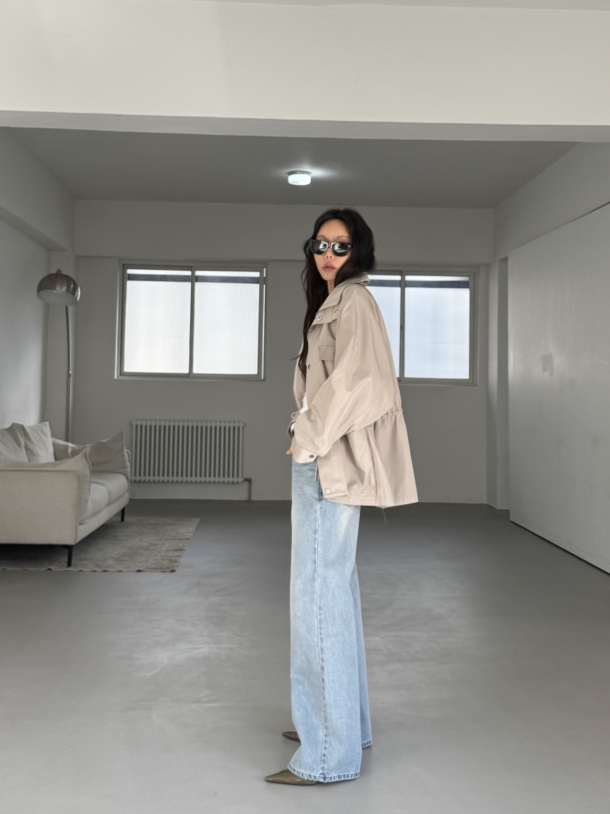 LIMLIMLIM韓國代購女裝新品休閑職業推薦26春夏夾克斜紋布LIM LIM LIM夾克