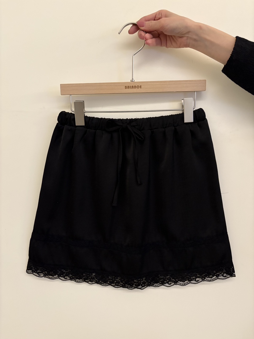 BALANCE韓國代購女士新品熱賣26春夏休閑推薦人氣短裙緞面BALANCE短裙圖色4