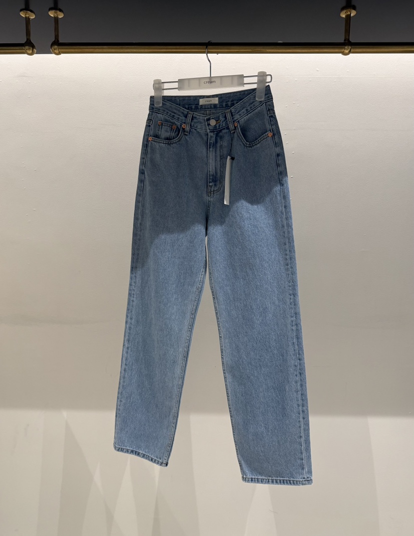 CREAM-P東大門實拍女士新品休閑真品職業推薦熱賣牛仔褲CREAM-P牛仔褲圖色1