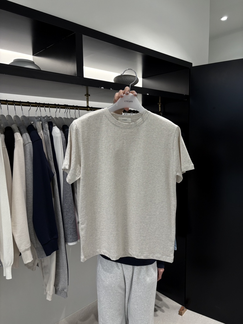 CREAM-P東大門代購女士新品人氣26春夏時尚熱賣真品休閑T恤CREAM-PT恤圖色2