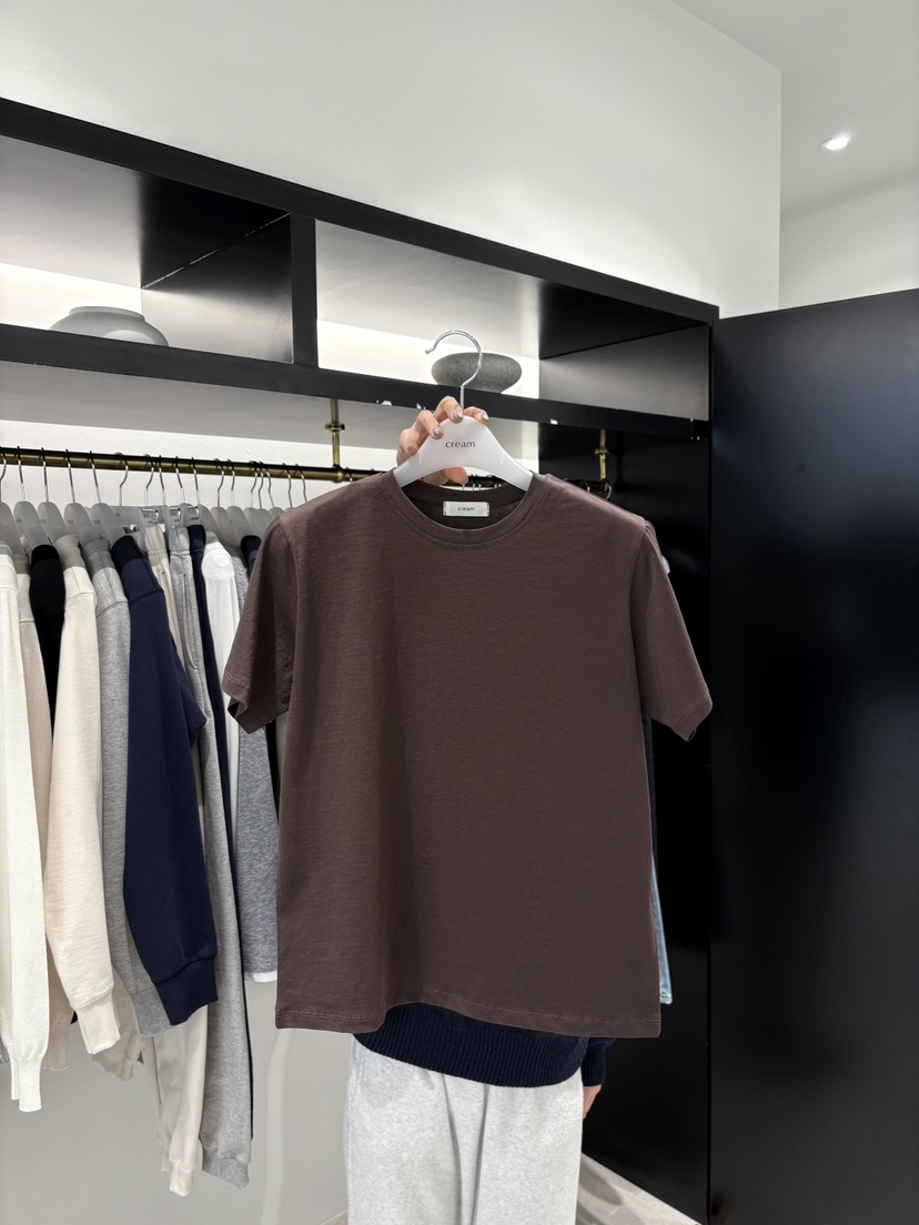 CREAM-P東大門代購女士新品人氣26春夏時尚熱賣真品休閑T恤CREAM-PT恤圖色3