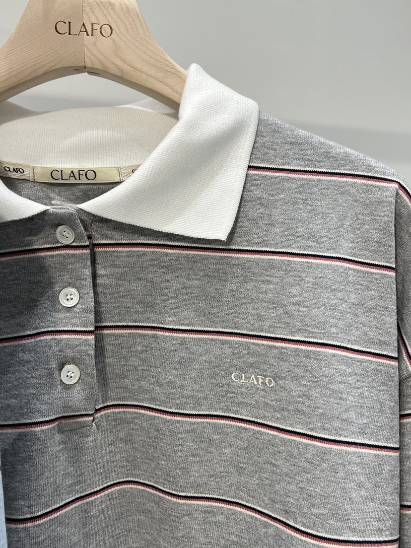 CLAFO韓國代購女裝新款時尚26春夏人氣推薦真品職業長袖T恤CLAFO長袖T恤