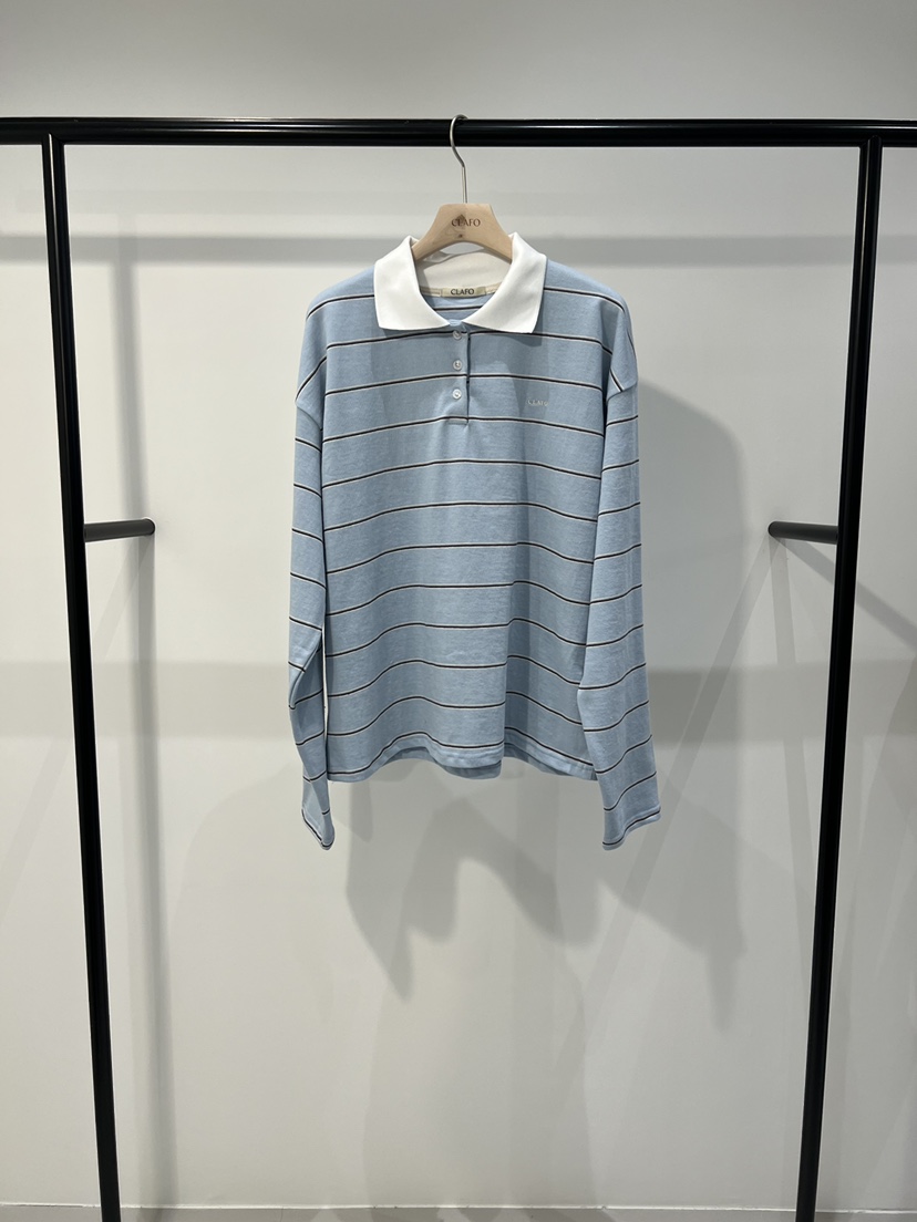 CLAFO韓國代購女裝新款時尚26春夏人氣推薦真品職業長袖T恤CLAFO長袖T恤圖色2