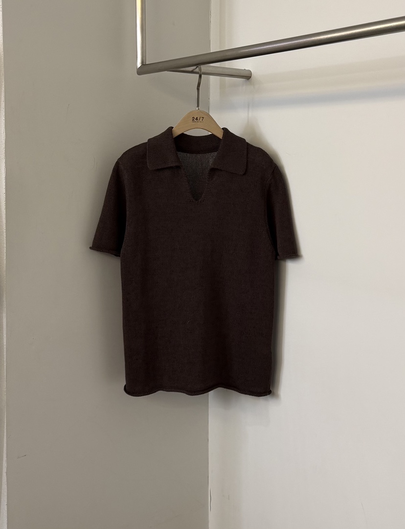 TWENTY FOUR SEVEN24-7韓國代購女士新款推薦針織衫纖維TEWNTY FOUR SEVEN24-7針織衫圖色2棕色