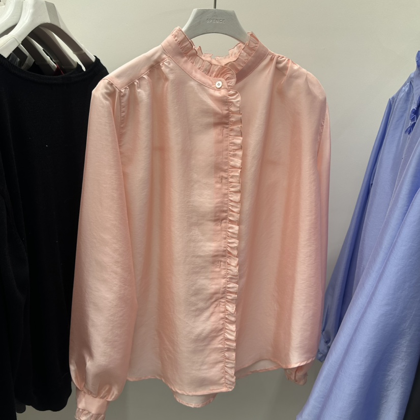 SIXTEEN韓國直郵女士新品人氣推薦熱賣真品休閑襯衫蕾絲衫SIXTEEN襯衫/蕾絲衫圖色4