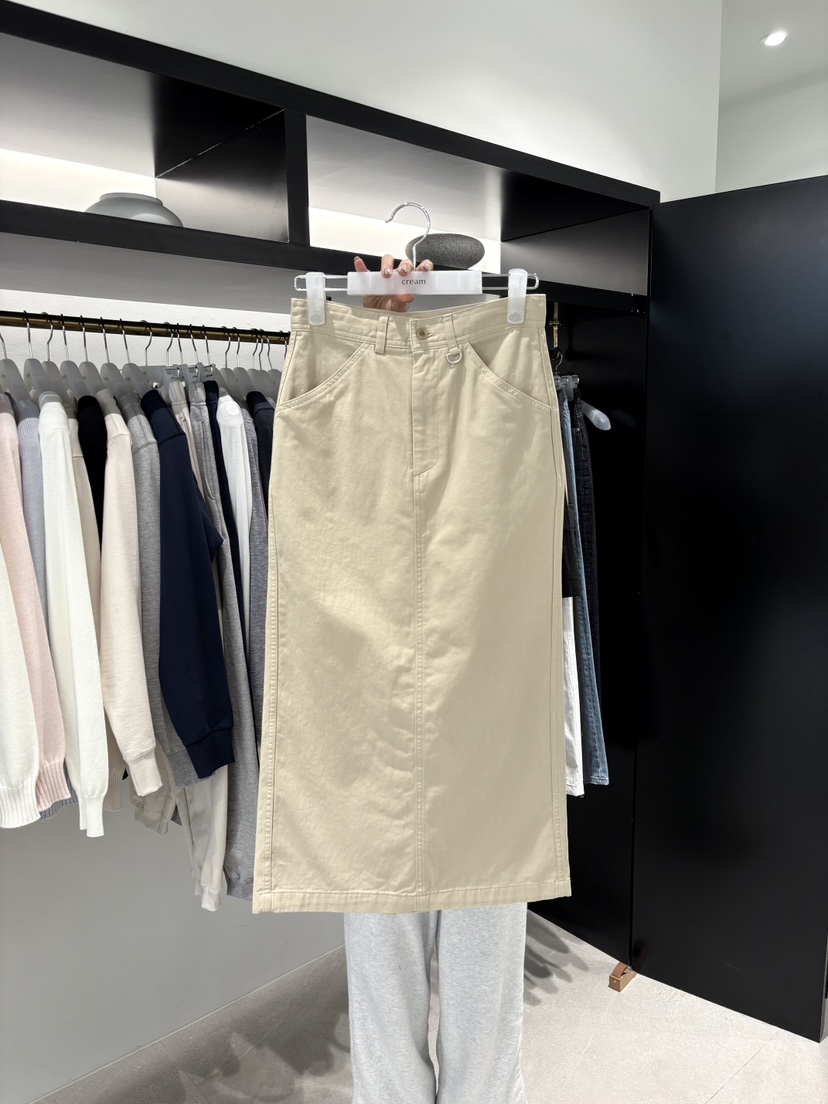 CREAM-P韓國代購女士新品真品職業熱賣推薦26春夏長裙口袋CREAM-P長裙圖色2