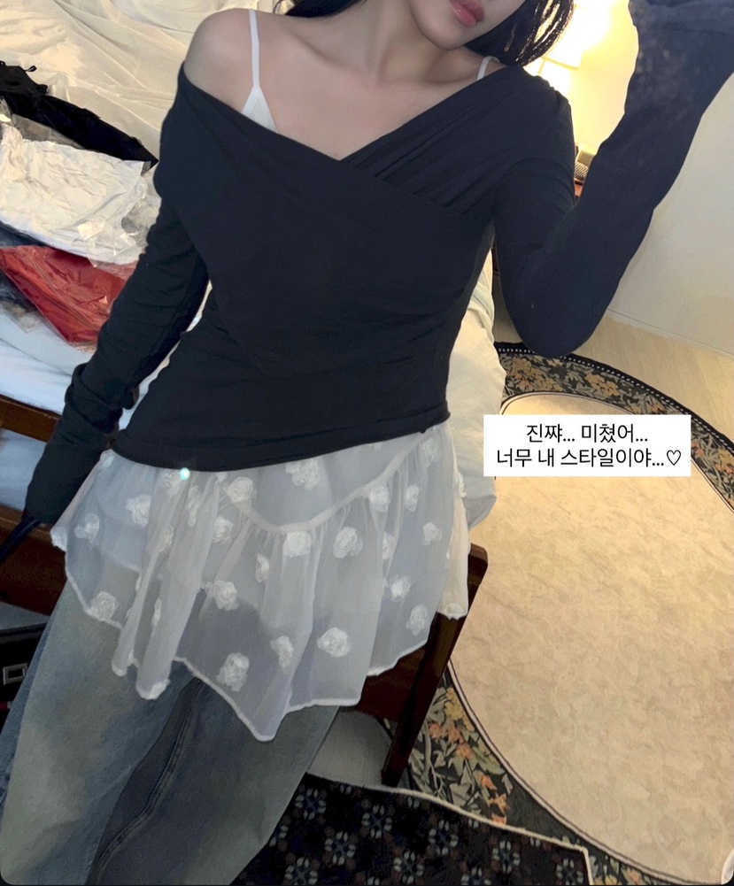 ARSERA東大門直郵女裝新品推薦26春夏人氣時尚長袖T恤披肩ARSERA長袖T恤