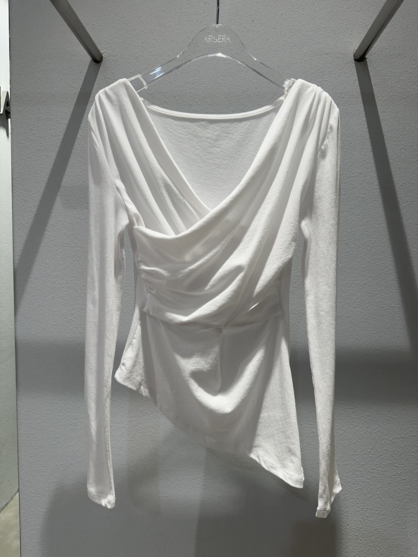 ARSERA東大門直郵女裝新品推薦26春夏人氣時尚長袖T恤披肩ARSERA長袖T恤圖色1