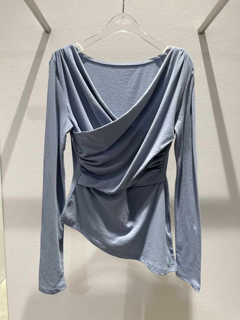 ARSERA東大門直郵女裝新品推薦26春夏人氣時尚長袖T恤披肩ARSERA長袖T恤圖色2