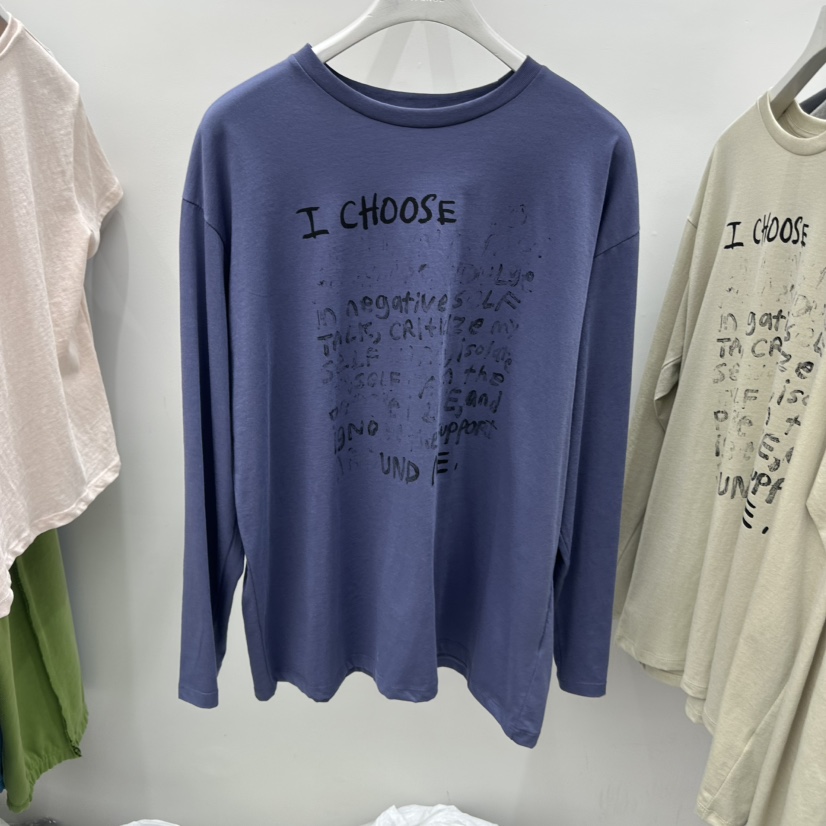 SIXTEEN韓國直郵女士新款時尚職業真品26春夏推薦長袖T恤SIXTEEN長袖T恤圖色1