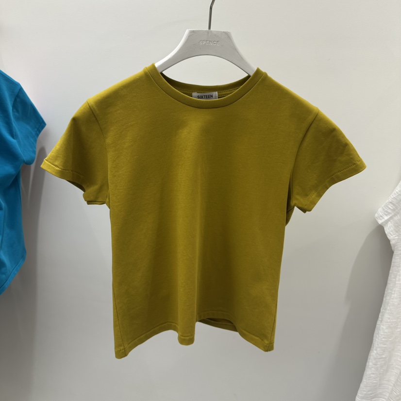 SIXTEEN韓國直郵女裝新品時尚真品熱賣休閑26春夏人氣T恤SIXTEENT恤圖色5