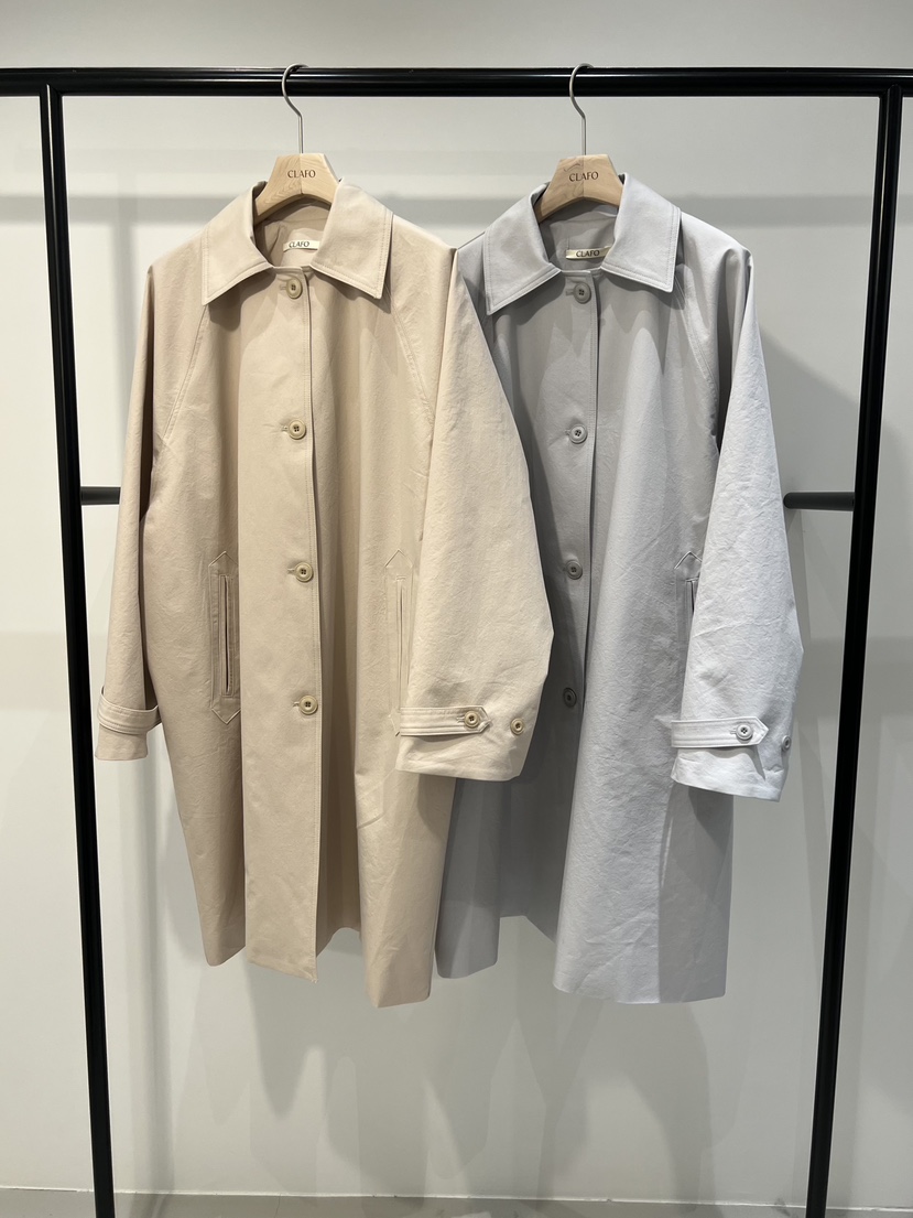 CLAFO韓國直郵女士新款人氣真品熱賣推薦26春夏職業長款風衣CLAFO長款風衣