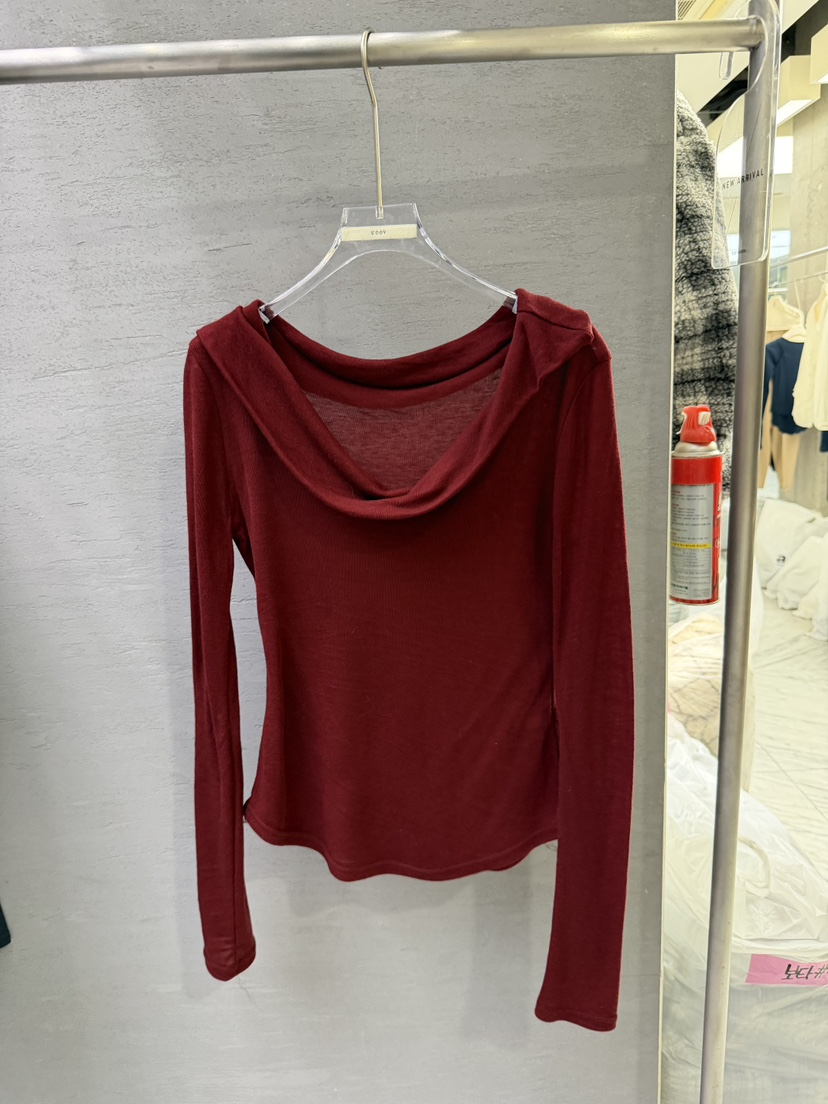 UOOV韓國直郵女裝新品真品熱賣時尚人氣職業推薦休閑長袖T恤UOOV長袖T恤圖色4