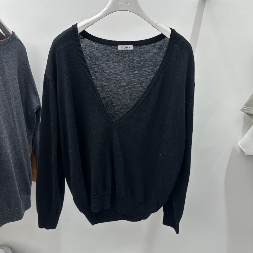 SIXTEEN韓國直郵女裝新品職業26春夏人氣熱賣真品推薦針織衫SIXTEEN針織衫圖色4黑色