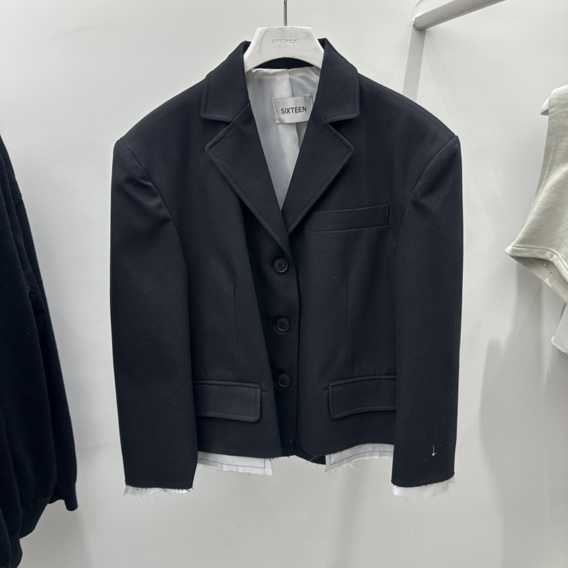 SIXTEEN東大門代購女裝新款職業26春夏熱賣真品休閑夾克駝色SIXTEEN夾克圖色2
