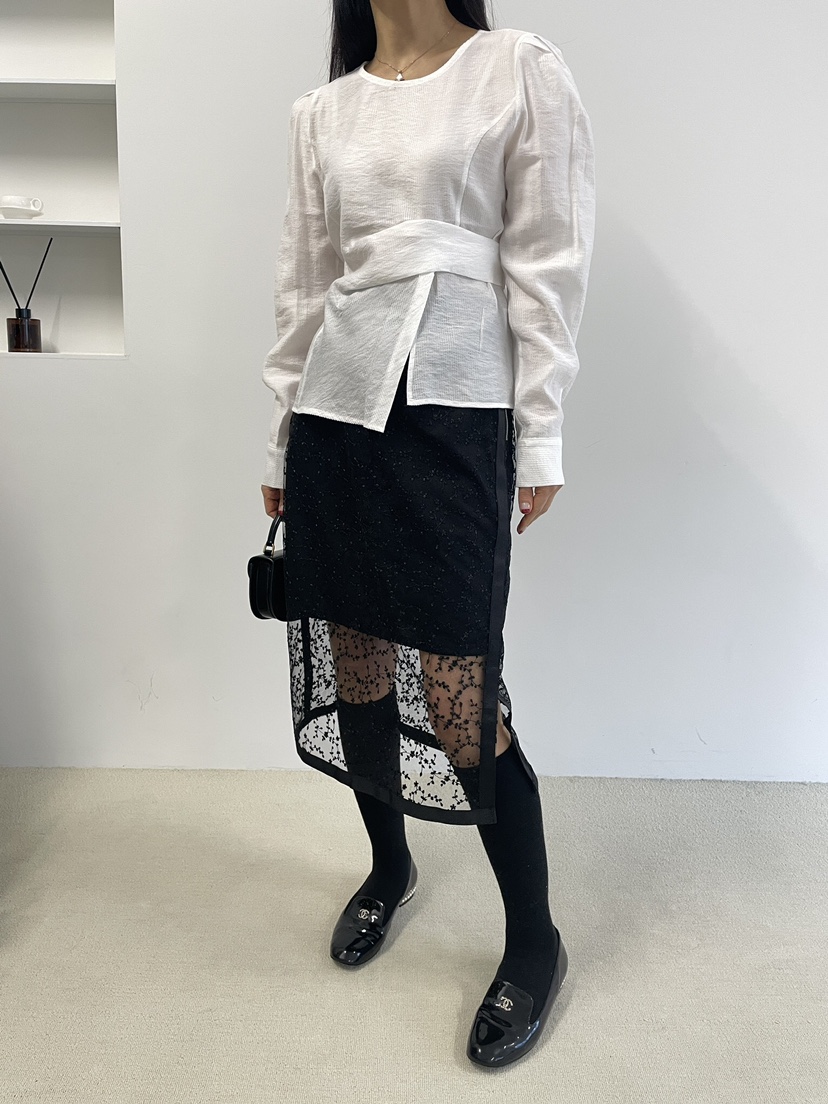 EDITION-P東大門實拍女裝新品人氣推薦真品休閑襯衫蕾絲衫EDITION/CHAHEE襯衫/蕾絲衫