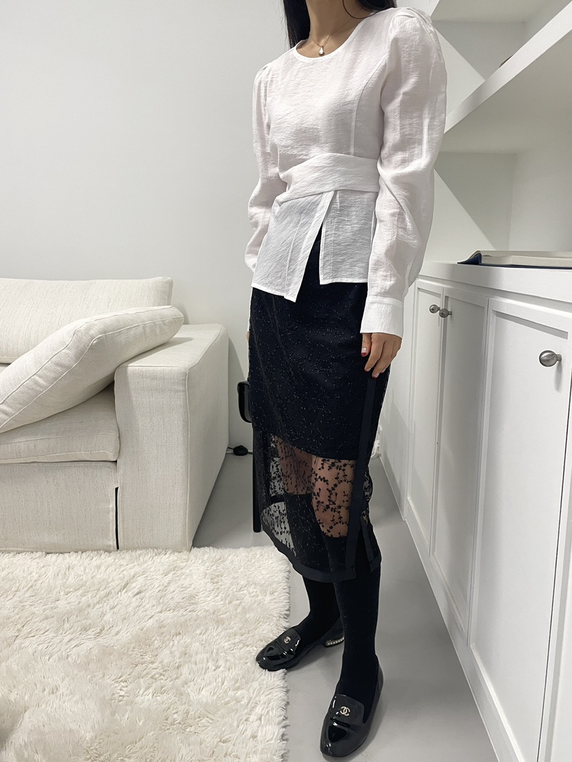 EDITION-P東大門實拍女裝新品人氣推薦真品休閑襯衫蕾絲衫EDITION/CHAHEE襯衫/蕾絲衫