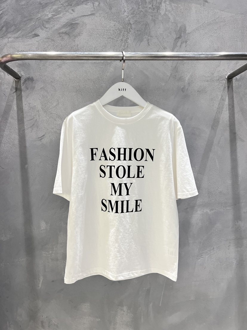 KIFF東大門實拍女裝新品時尚推薦職業休閑真品熱賣26春夏T恤KIFFT恤圖色1