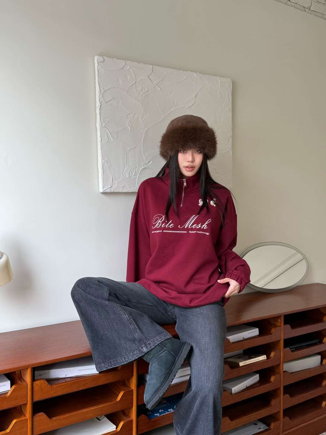 BBIBBICO東大門代購女士新款人氣休閑26春夏推薦熱賣衛衣BBIBBICO衛衣