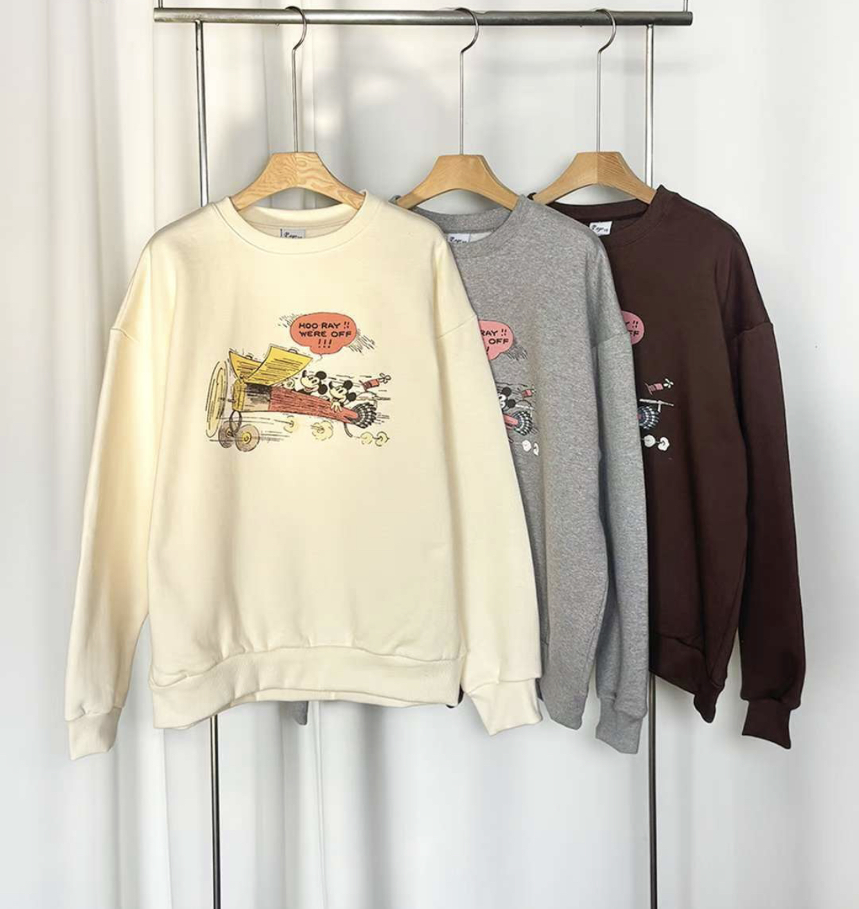 BBIBBICO韓國直郵女士新款推薦職業休閑26春夏人氣時尚衛衣BBIBBICO衛衣圖色3左三色