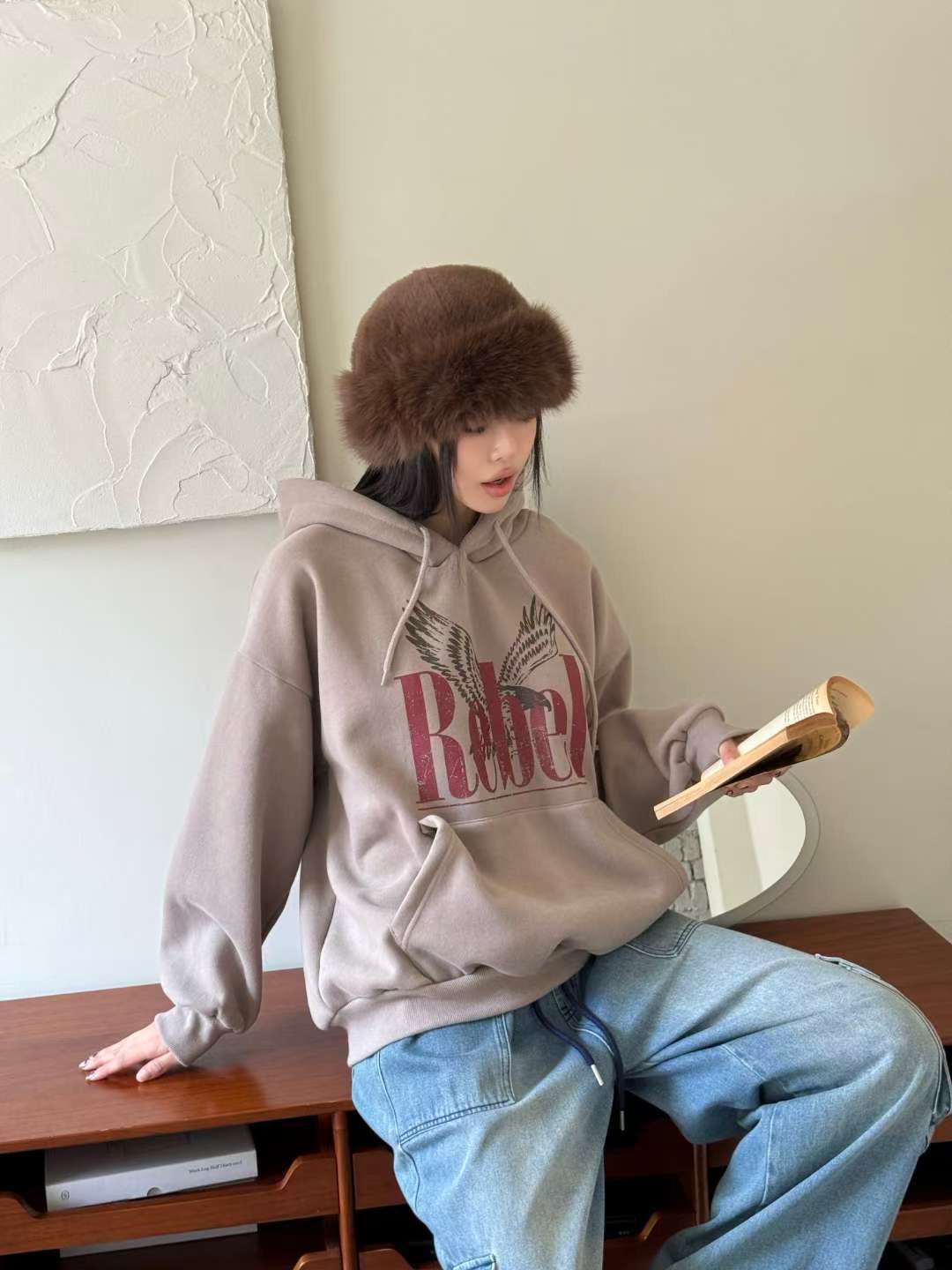 BBIBBICO東大門代購女裝新款26春夏休閑時尚真品熱賣衛衣BBIBBICO衛衣