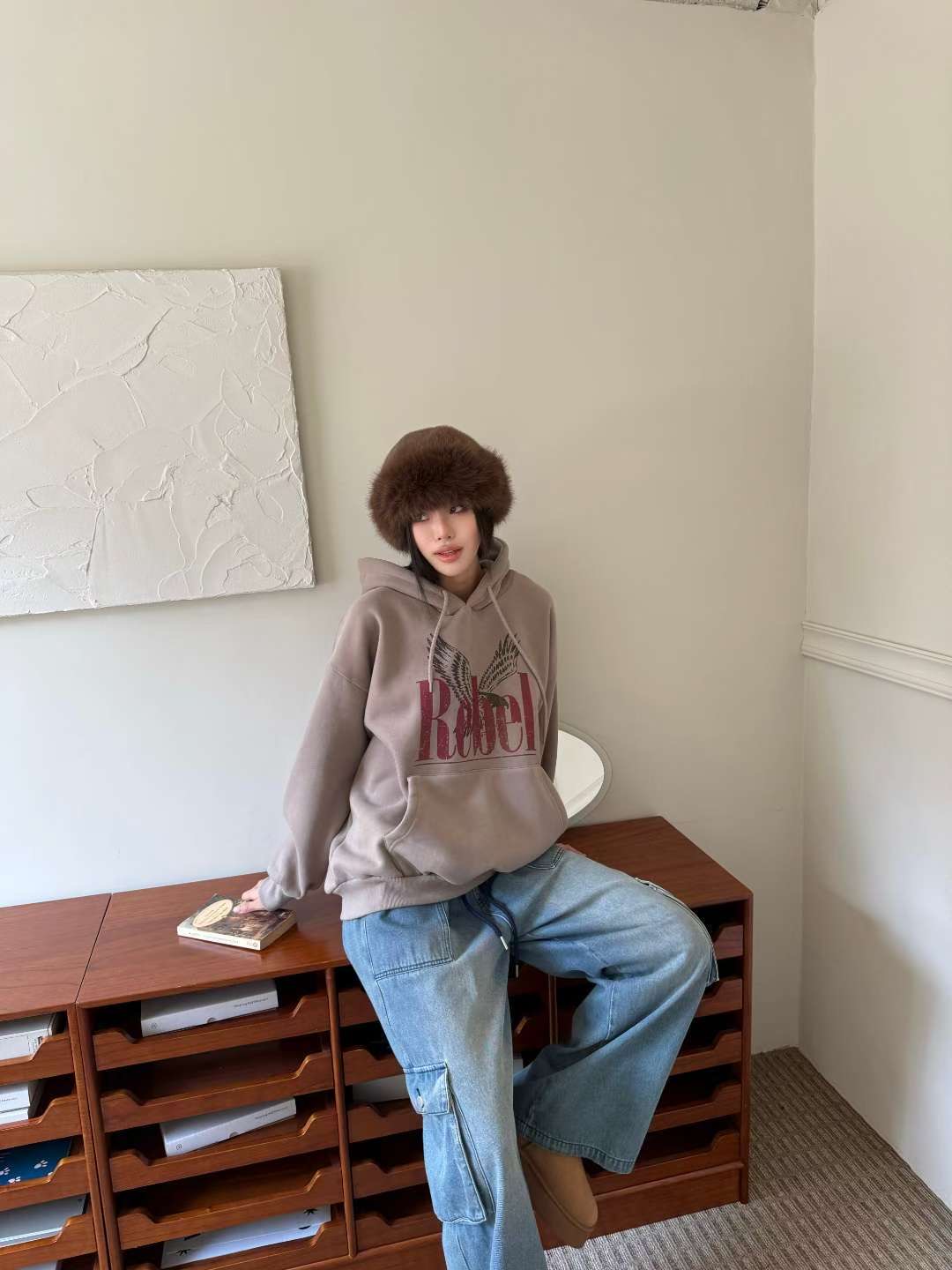 BBIBBICO東大門代購女裝新款26春夏休閑時尚真品熱賣衛衣BBIBBICO衛衣