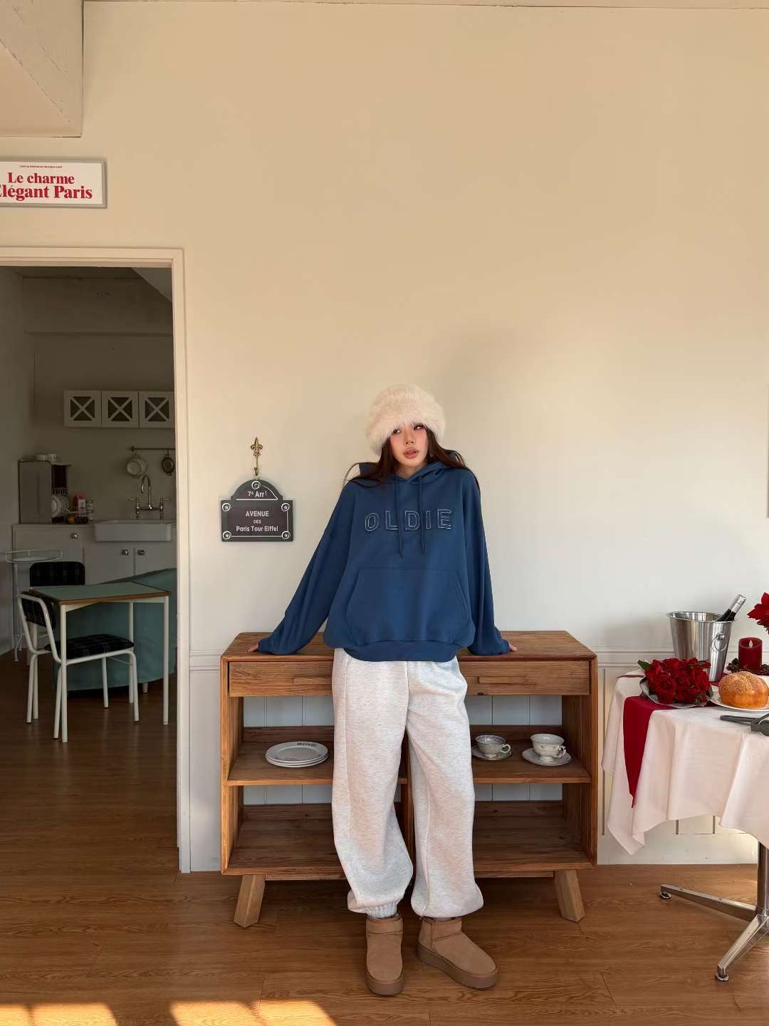 BBIBBICO東大門直郵女士新款職業人氣熱賣休閑推薦衛衣刺繡BBIBBICO衛衣