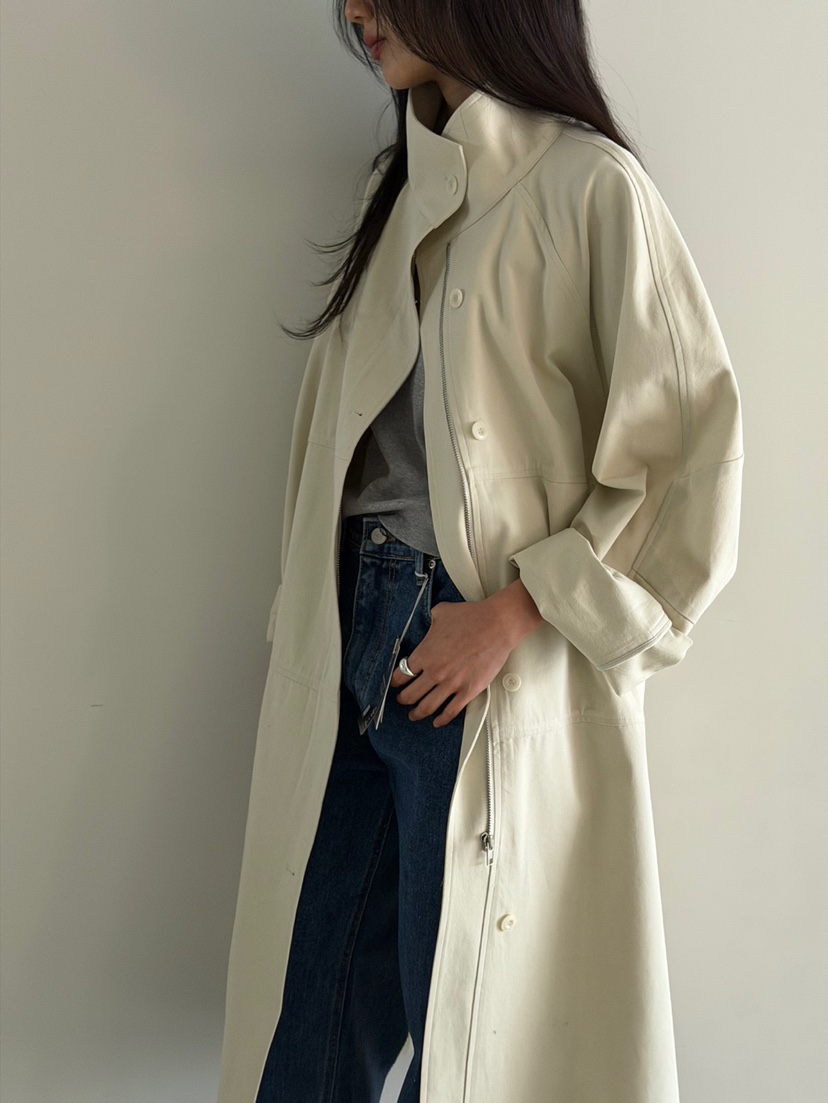 AMY GRACE韓國代購女士新款休閑真品人氣中長款大衣含腰帶AMY GRACE中長款大衣