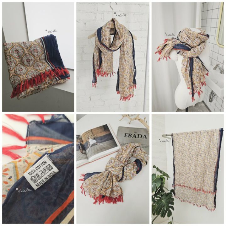 EBADA東大門代購女裝新款職業真品時尚休閑26春夏圍巾披肩EBADA圍巾/披肩