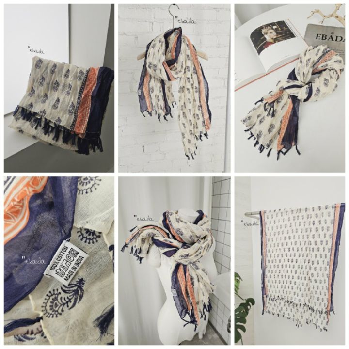 EBADA東大門代購女裝新品26春夏熱賣休閑真品推薦圍巾披肩EBADA圍巾/披肩