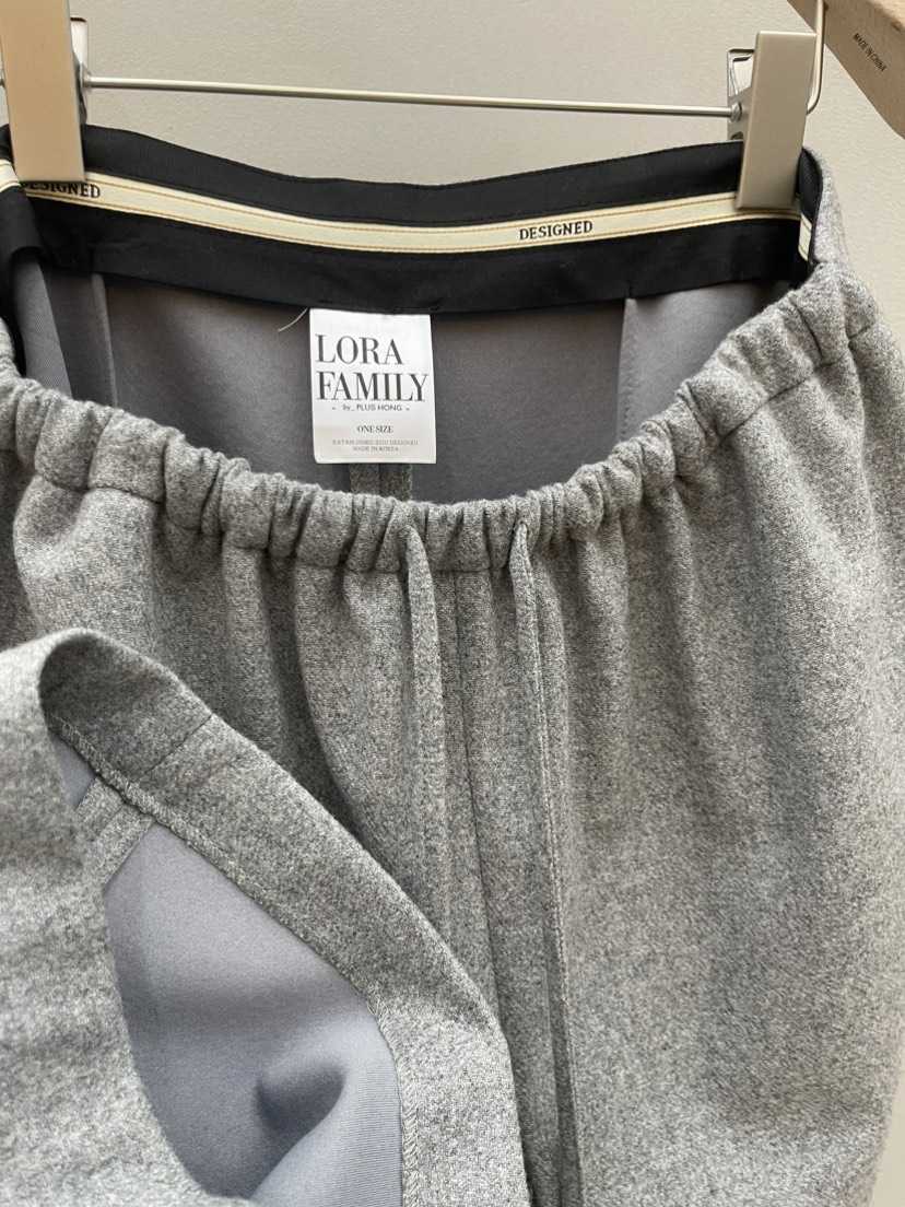 PLUS HONG-P東大門實拍女士新品休閑推薦真品休閑褲羊毛LORA FAMILY/PLUS HONG休閑褲