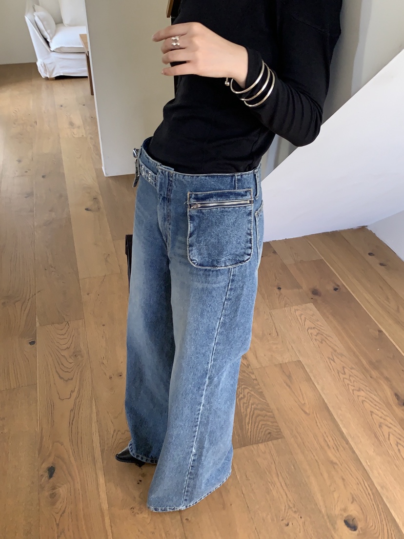 SUNDER MARKET韓國直郵女裝新品人氣職業時尚牛仔褲腰帶SUNDER MARKET牛仔褲