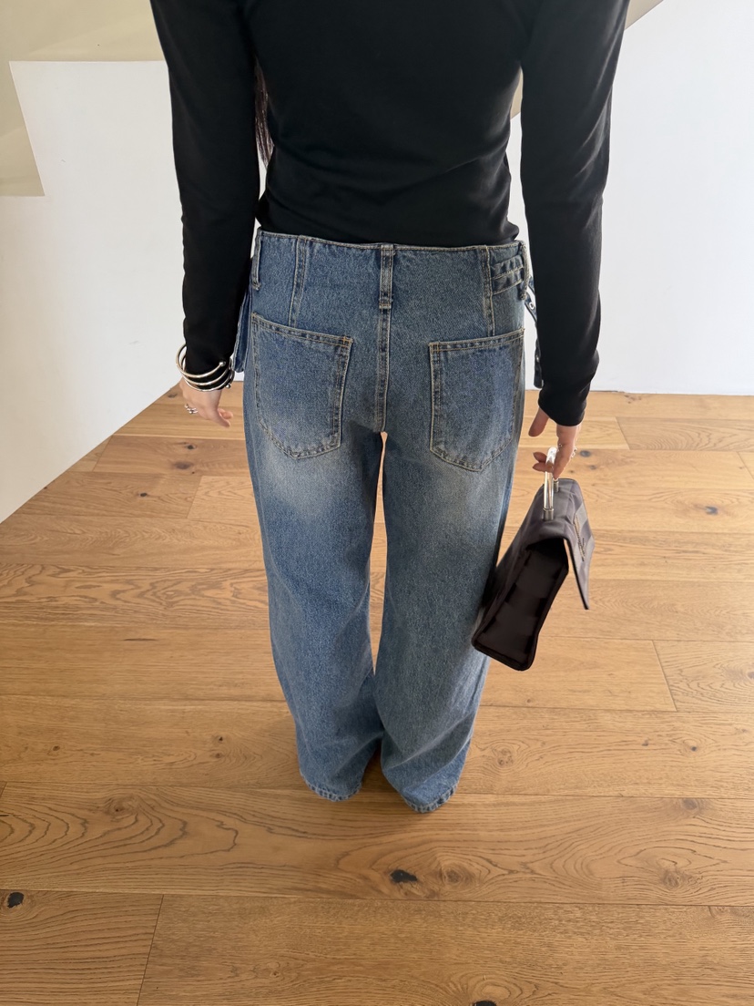 SUNDER MARKET韓國直郵女裝新品人氣職業時尚牛仔褲腰帶SUNDER MARKET牛仔褲