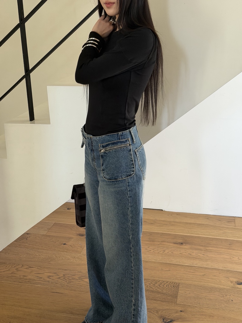 SUNDER MARKET韓國直郵女裝新品人氣職業時尚牛仔褲腰帶SUNDER MARKET牛仔褲