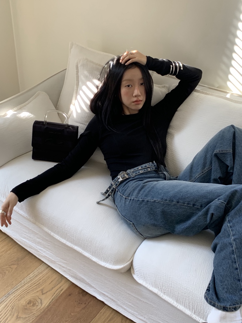 SUNDER MARKET韓國直郵女裝新品人氣職業時尚牛仔褲腰帶SUNDER MARKET牛仔褲