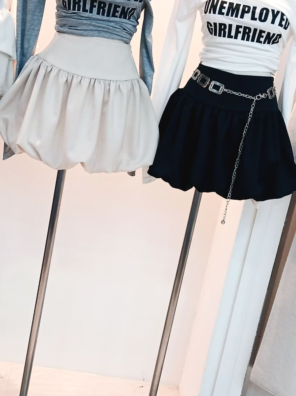 BUTTON 12韓國直郵女士新品時尚休閑真品職業短裙不含腰帶BUTTON 12短裙